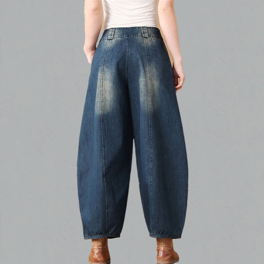 Lantern Jeans Retro Wide Leg Casual