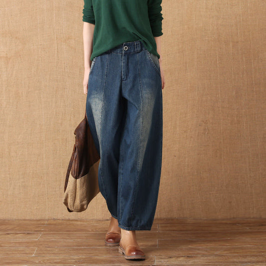 Lantern Jeans Retro Wide Leg Casual