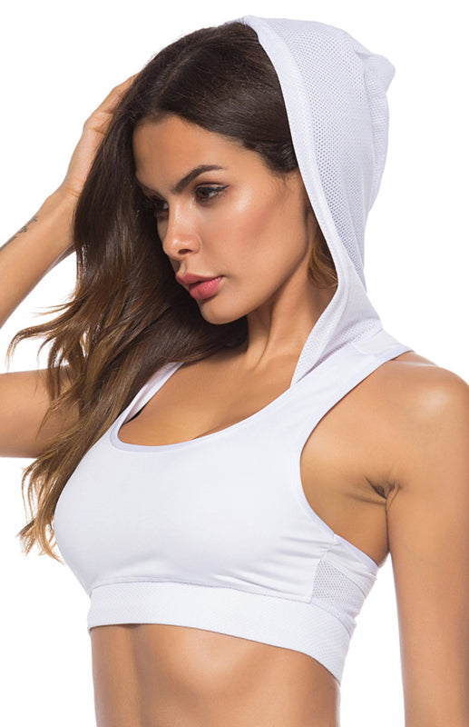 Running Quick Dry Yoga Vest With Hood